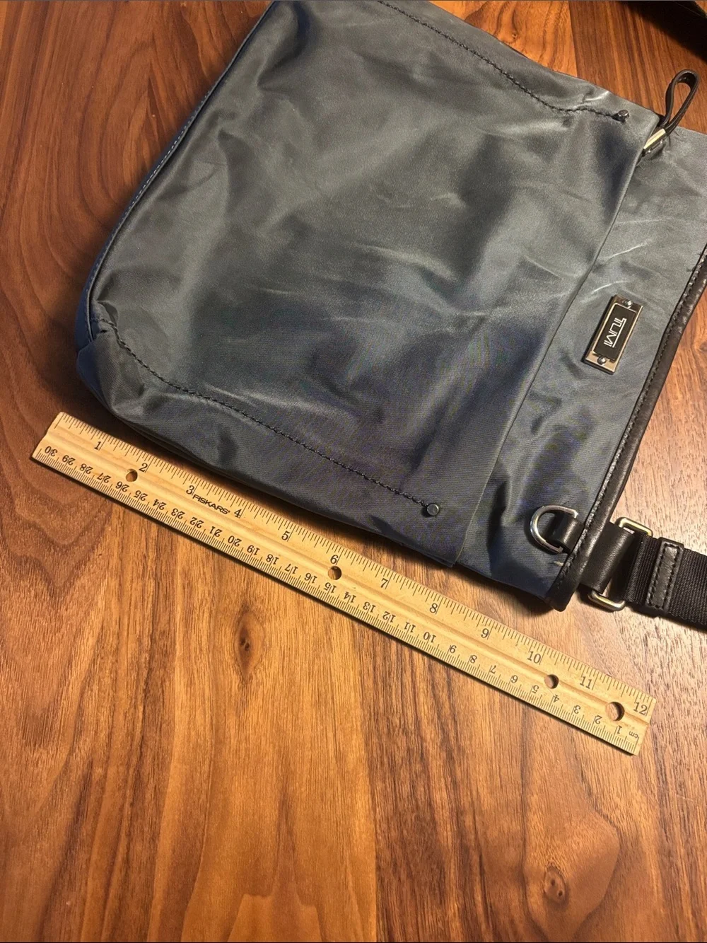 Tumi Black Nylon Crossbody Messenger Bag